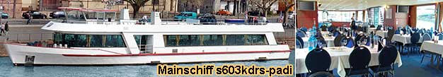 Weihnachtsfeier Frankfurt Main, Betriebsweihnachtsfeier Schifffahrt ab Untermainkai.