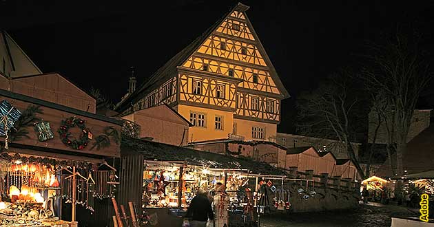 Weihnachtsmarkt-Reisen Dinkelsbühl, Mittelfranken,  2024 2025 Romantische Weihnachtsmärkte in Franken, Bayern