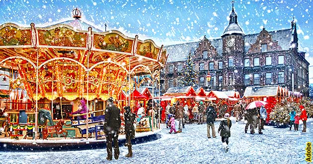 Weihnachtsmarkt-Reisen Düsseldorf Rhein 2023 2024 NRW Weihnachtsmärkte Weihnachtsmärkte in Nordrhein-Westfalen