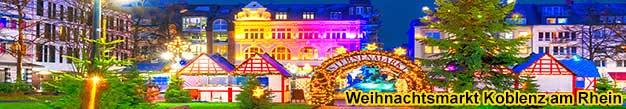 Weihnachtsmarkt-Reisen Koblenz Rhein 2024 2025, Koblenzer Weihnachtsmrkte in der Altstadt am Mnzplatz, Am Plan, Entenpfuhl, Jesuitenplatz und Rathausplatz.