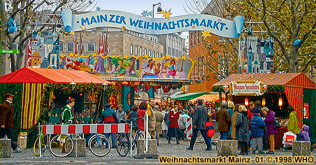 Weihnachtsmarkt-Reisen Mainz Rhein 2024 2025, Rheinland-Pfalz. Weihnachtsmrkte am Mainzer Dom. Advent-Termine im November und Dezember an Adventswochenenden mit Programm.