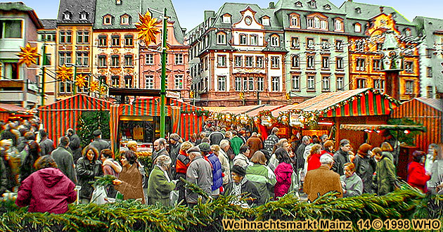 Weihnachtsmarkt-Reisen Mainz Rhein 2024 2025, Rheinland-Pfalz. Weihnachtsmrkte am Mainzer Dom. Advent-Termine im November und Dezember an Adventswochenenden mit Programm.