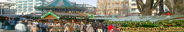 Weihnachtsmarkt-Reisen Mannheim am Wasserturm, Rhein 2023 2024