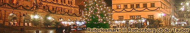 Rothenburger Reiterlesmarkt Weihnachtsmarkt-Reisen Rothenburg o. d. Tauber 2023 2024
