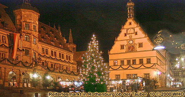 Rothenburger Reiterlesmarkt Weihnachtsmarkt-Reisen Rothenburg o. d. Tauber 2024 2025