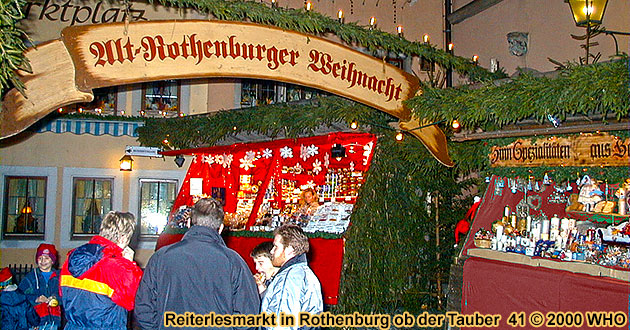 Rothenburger Reiterlesmarkt Weihnachtsmarkt-Reisen Rothenburg o. d. Tauber 2022 2023