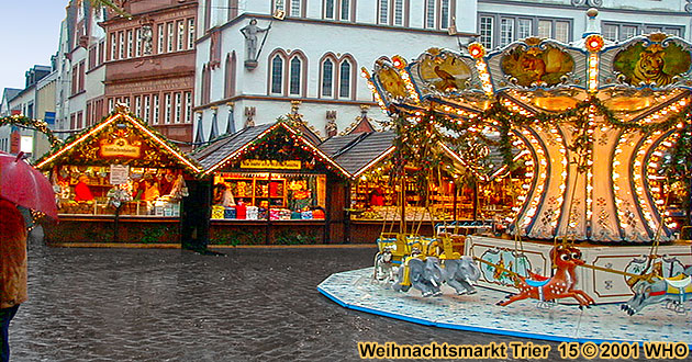 Weihnachtsmarkt-Reisen Trier Mosel 2022 2023. Weihnachtsmärkte am Trierer Dom und Hauptmarkt.