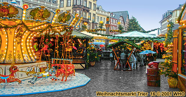 Weihnachtsmarkt-Reisen Trier Mosel 2024 2025. Weihnachtsmrkte am Trierer Dom und Hauptmarkt.